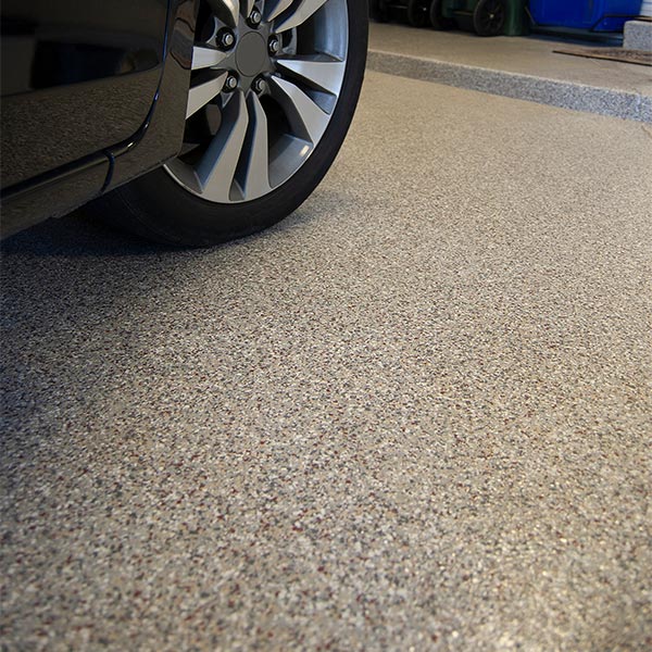 epoxy garage floor detail